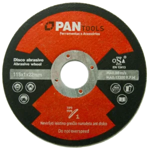 Disco de Corte em Inox 4 1/2" 1.0mm 25 Pçs