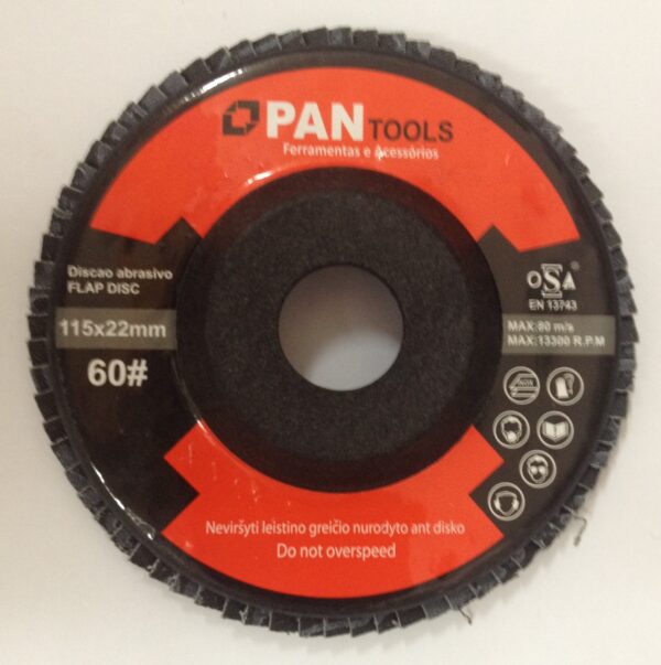 Flap Disco 4.1/2" Grão #40 10 Pçs