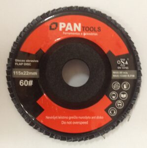 Flap Disco 4.1/2" Grão #60 10 Pçs