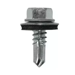 Parafuso Brocante Sextavado Arruela Vulcanizada 6,3x22mm ZB